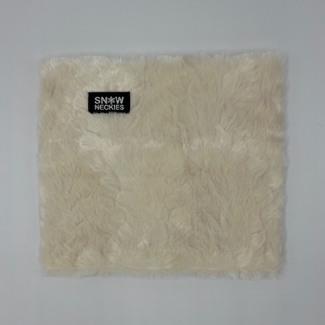 Rabbit Fur Neckie - Ivory