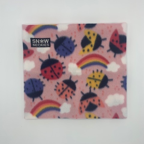 Ladybugs and Rainbows Fleece Neckie