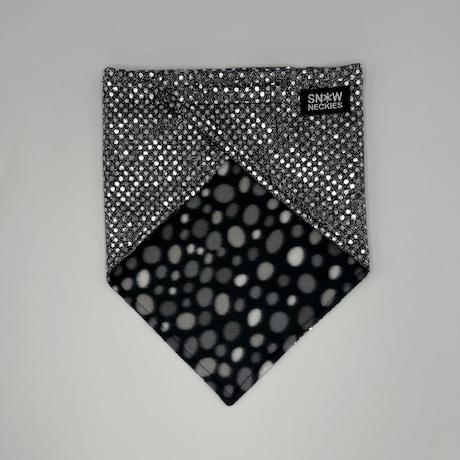 Black and Silver Sparkle Bandana       