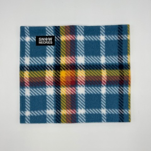 Rainbow Plaid Fleece Neckie 