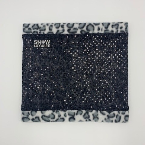 Black Sparkle Circle Neckie   