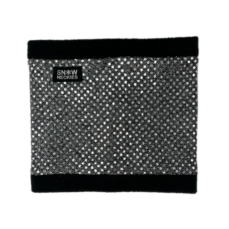 Black and Silver Sparkle Circle Neckie    