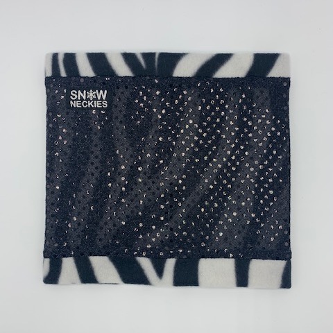 Black Sparkle Circle Neckie 