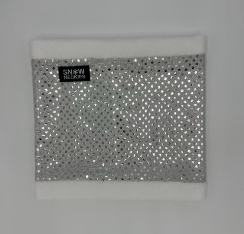 Silver Sparkle Circle Neckie    
