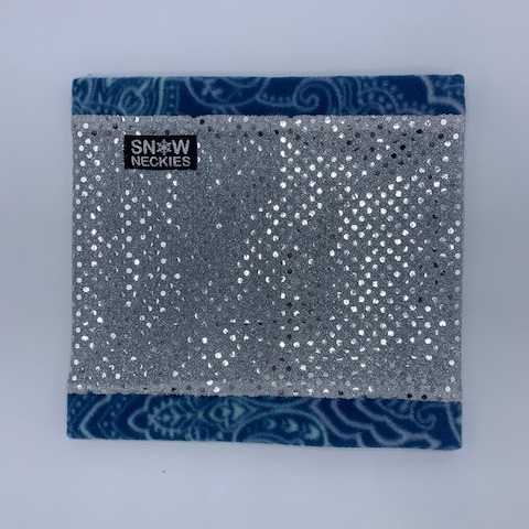 Silver Sparkle Circle Neckie    