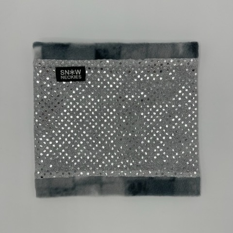 Silver Sparkle Circle Neckie