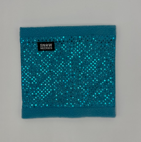 Turquoise Sparkle Circle Neckie    