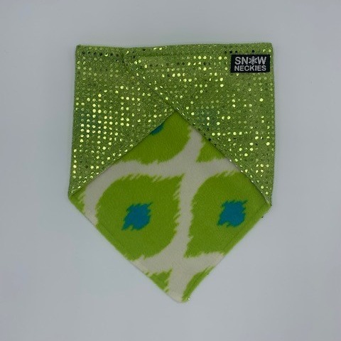 Lime Green Sparkle Bandana  