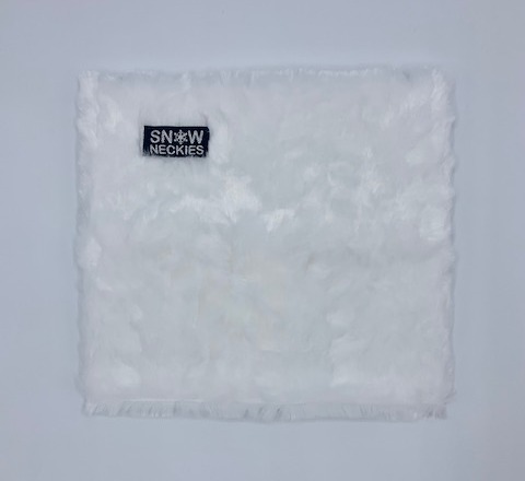Rabbit Fur Neckie - White 