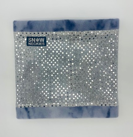 Silver Sparkle Circle Neckie 