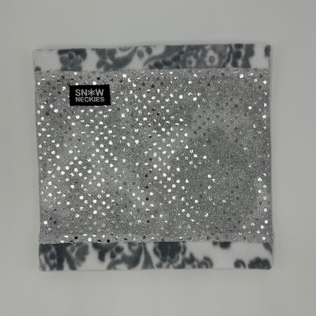 Silver Sparkle Circle Neckie      