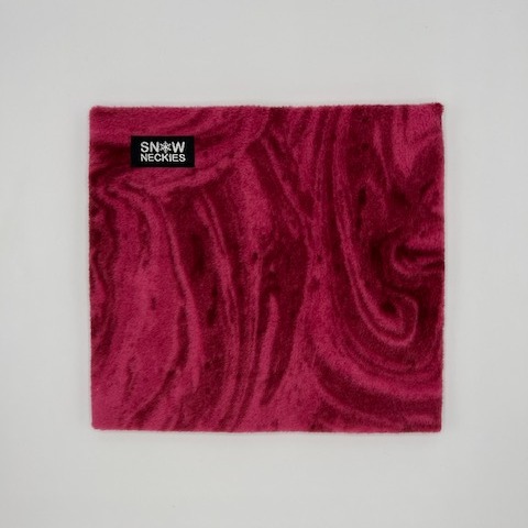 Cranberry Marble Fleece Neckie