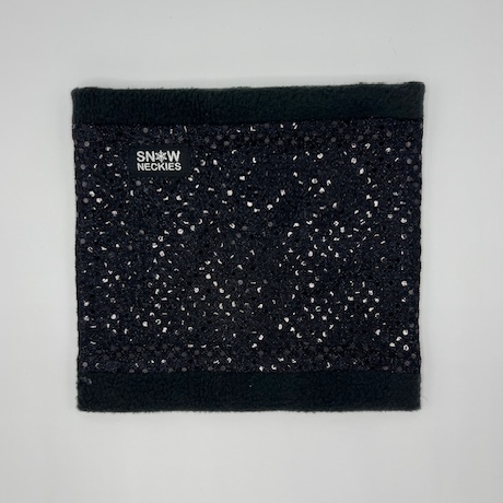 Black Sparkle Circle Neckie        