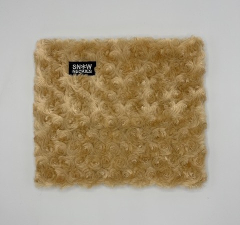 Swirl Fur Neckie - Gold