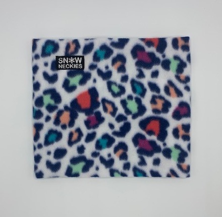 Colorful Cheetah Fleece Neckie 