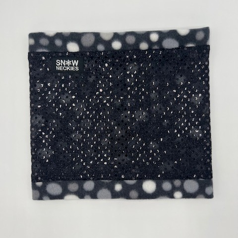 Black Sparkle Circle Neckie     