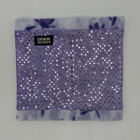 Light Purple Sparkle Circle Neckie   