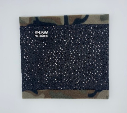 Black Sparkle Circle Neckie   