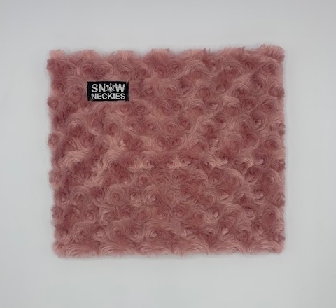 Swirl Fur Neckie - Rose Pink
