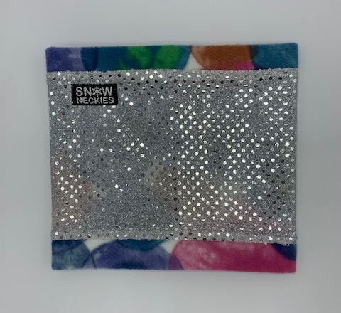 Silver Sparkle Circle Neckie    