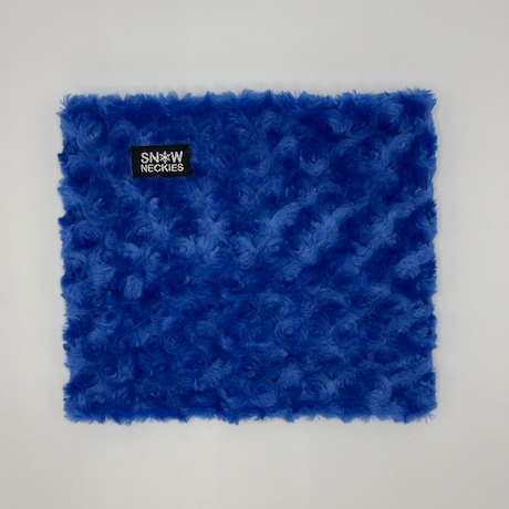 Swirl Fur Neckie - Royal Blue  