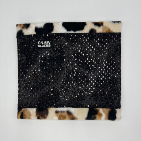Black Sparkle Circle Neckie 
