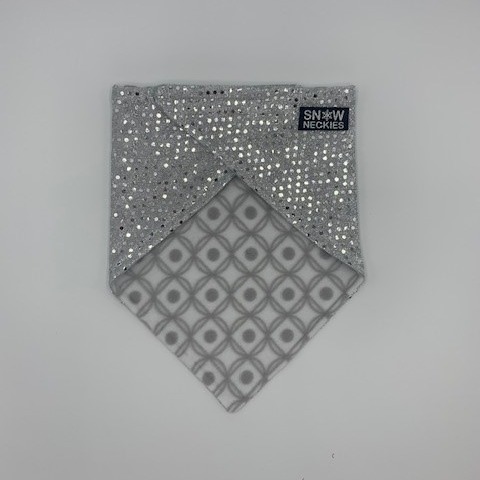 Silver Sparkle Bandana 