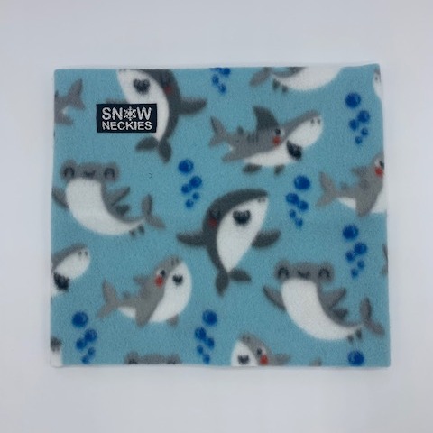 Friendly Sharks Fleece Neckie