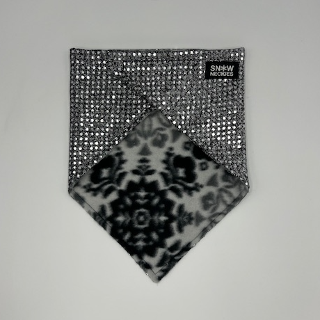 Black and Silver Sparkle Bandana       