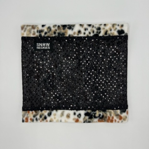 Black Sparkle Circle Neckie       