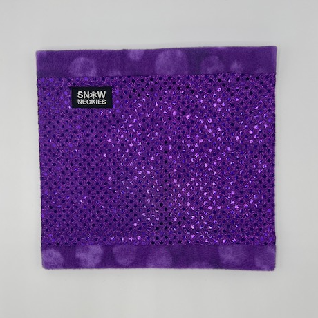 Purple Sparkle Circle Neckie        