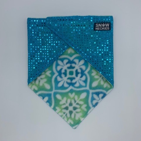 Turquoise Sparkle Bandana         