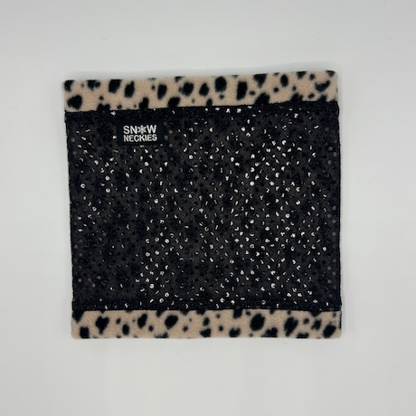 Black Sparkle Circle Neckie 