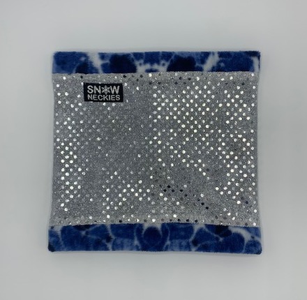 Silver Sparkle Circle Neckie    
