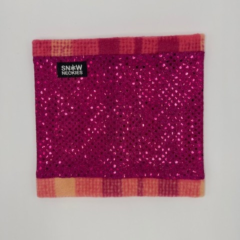 Pink Sparkle Circle Neckie