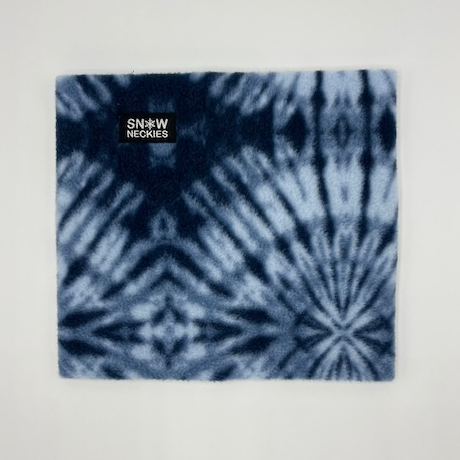 Navy Blue Tie Dye Fleece Neckie