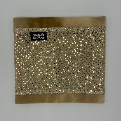 Gold Sparkle Circle Neckie         