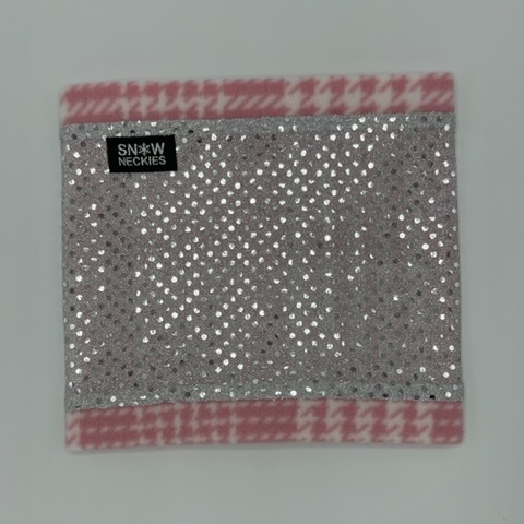 Silver Sparkle Circle Neckie